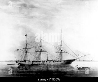 USS Hartford painting Stock Photo