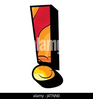 Exclamation mark filled with comic book explosion, background Stock ...