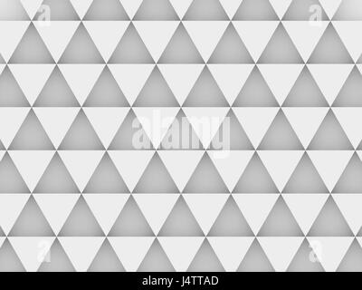equilateral triangles - white abstract background - 3d rendering Stock Photo