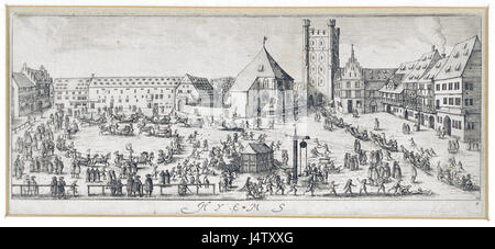 Wenzel Hollar, Hiver,1629 Stock Photo