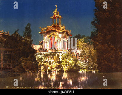 The Palace Lumineux, night, Exposition Universal, 1900, Paris, France Stock Photo