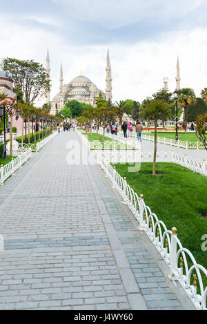 Hagia Sophia From Sultan Ahmet Park, Istanbul Stock Photo