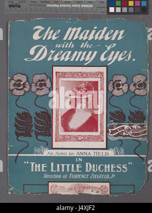 The maiden with dreamy eyes (NYPL Hades 1929513 1991015) Stock Photo