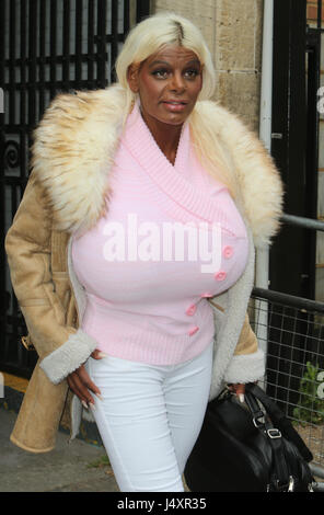 Martina Big outside ITV Studios today Featuring: Martina Big Where
