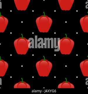 Fresh Red Seamless Pattern Stock Vector