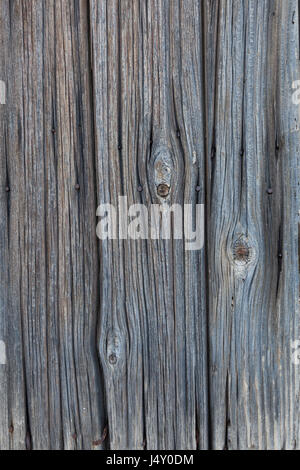 very old cracked planks with rusty nails in ancient greek building Stock Photo