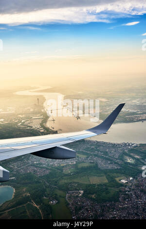 British Airways flight to/from City/Glasgow Stock Photo