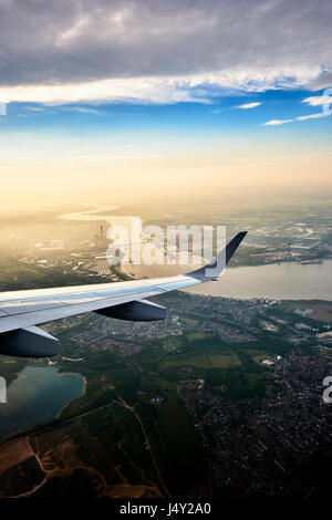 British Airways flight to/from City/Glasgow Stock Photo