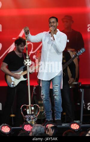 Romeo Santos seen performing on Jimmy Kimmel Live!  Featuring: Romeo Santos Where: Los Angeles, California, United States When: 13 Apr 2017 Credit: Michael Wright/WENN.com Stock Photo