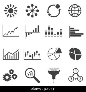 Big Data icon, Business Infographic Stock Vector