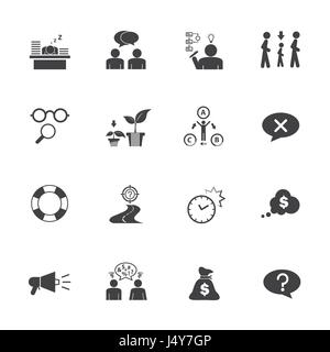 Business icon set, Personality traits Stock Vector