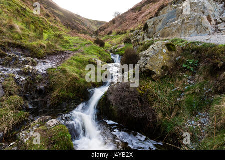 Lightspout Waterfall in the Carding Mill Valley in the Shropshire Hills ...