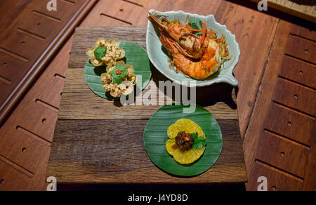 Fine dining in Bangkok, Thailand Stock Photo