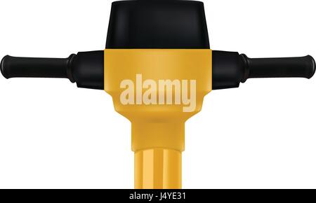 Construction electric jackhammer tool Stock Vector