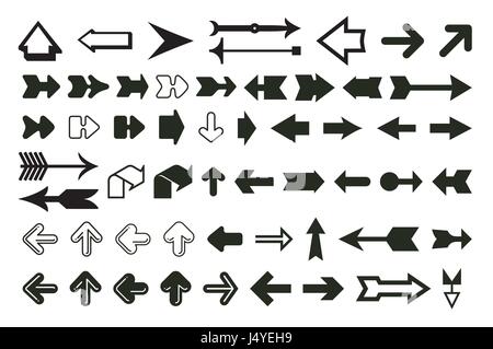 arrows big collection Stock Vector