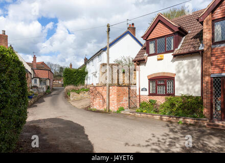 Houses on a rural village street in Ab Kettleby, Leicestershire, England, UK Stock Photo