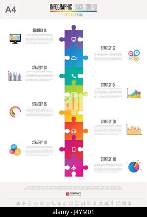 Infographics design template , Vector eps10 Stock Vector