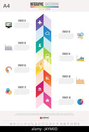 Infographics design template , Vector eps10 Stock Vector