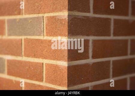 Corner of brick wall Stock Photo