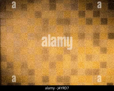 Yellow Brown Black Small Square Tiled Background Backdrop Stock Photo