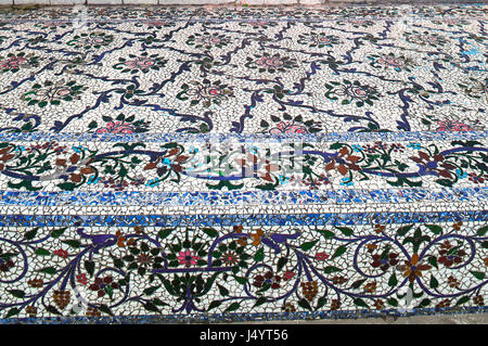 Flooring, gouribari parshwanath jain temple, kolkata, west bengal, india, asia Stock Photo