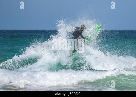 A jetski rider at the IFWA Championships Jetski Jet ski Spectacular action  IFWA Championships Battle of the pilots Sea Spray Watersports Stock Photo