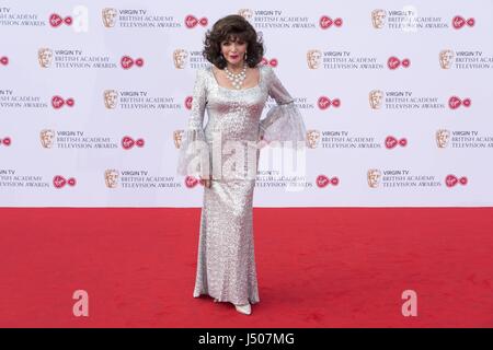 London, United Kingdom Of Great Britain And Northern Ireland. 14th May, 2017. Joan Collins attends the Virgin TV British Academy Television Awards at Royal Festival Hall. London, UK. 14/05/2017 | usage worldwide Credit: dpa/Alamy Live News Stock Photo
