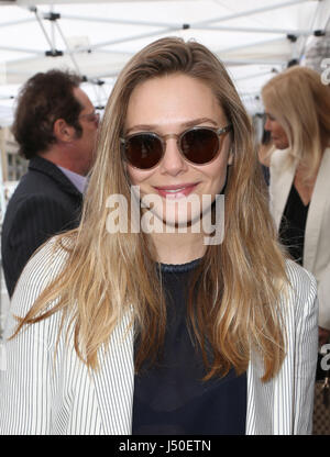 Hollywood, Ca. 15th May, 2017. Elizabeth Olsen, At Ken Corday Honored With Star On The Hollywood Walk Of Fame At On The Hollywood Walk Of Fame In California on May 15, 2017. Credit: Fs/Media Punch/Alamy Live News
