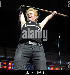 May 13, 2017: Lead singer Deryck Whibley of the band Sum 41 performs during the Northern Invasion Music Festival in Somerset, Wisconsin. Ricky Bassman/Cal Sport Media Stock Photo