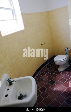 Dothan Alabama,George Washington Carver Interpretive Museum,former Greyhound Bus Station,colored only bathroom,segregation,Civil Rights Movement,Black Stock Photo