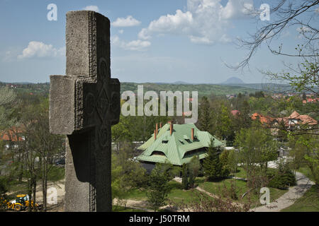 View from Bran castle, Transylvania, Romania Stock Photo