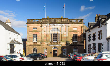 Inveraray, Scotland - May 13, 2016: The Inveraray Jail and Courthouse in Argyll in the south west Highlands of Scotland. Stock Photo