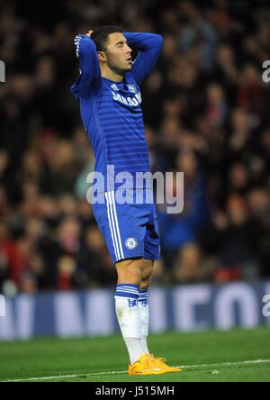 EDEN HAZARD CHELSEA FC CHELSEA FC OLD TRAFFORD MANCHESTER ENGLAND 28 ...