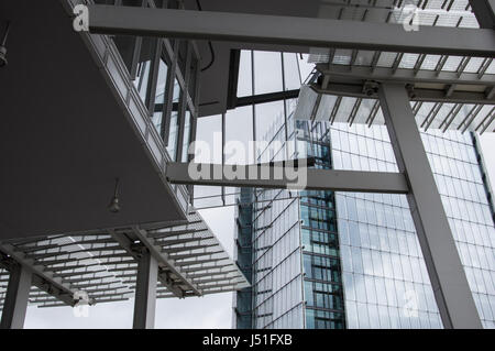 The façade of the Shard, the capital’s tallest building, its viewing platform is a very popular tourist attraction in the centre of the City of London Stock Photo