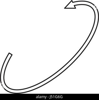 360 degrees view icon. Vector line 360 degrees panorama view symbol set. Rotation arrows Stock Vector