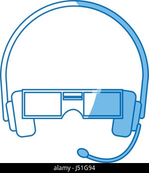 VR Virtual reality glasses simple vector flat icon Stock Vector
