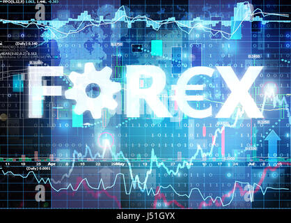 forex sign Stock Photo