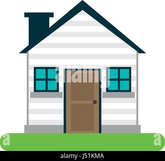 pretty family house icon image  Stock Vector