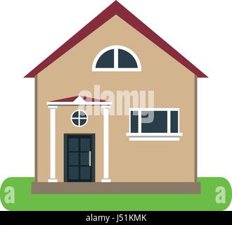 pretty family house icon image  Stock Vector