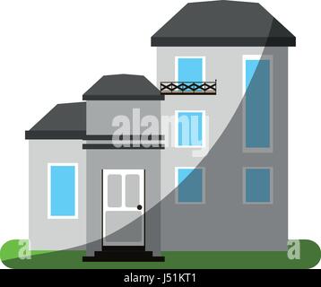 pretty family house icon image  Stock Vector