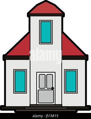 pretty family house icon image  Stock Vector