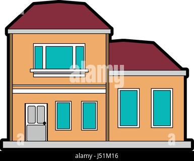 pretty family house icon image  Stock Vector