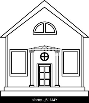 pretty family house icon image  Stock Vector