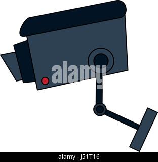 color image infrared surveillance camera icon Stock Vector