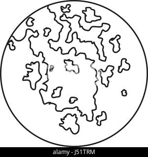 map round worl earth planet design Stock Vector