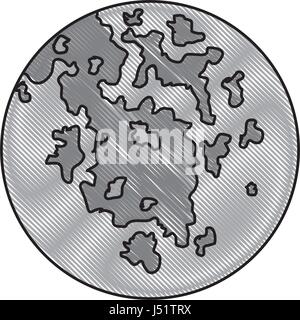 map round worl earth planet design Stock Vector