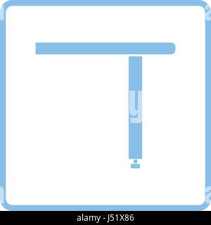 Briefing table console icon. Blue frame design. Vector illustration. Stock Vector