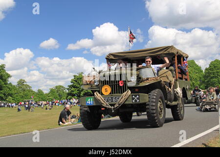 Dodge WC52 Weapons Carrier (1944). Chestnut Sunday, 14th May 2017. Bushy Park, Hampton Court, London, England, Great Britain, United Kingdom, Europe. Stock Photo