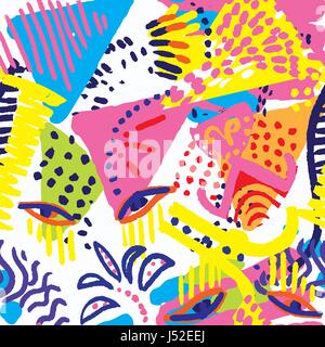 abstract tribal seamless pattern Stock Vector