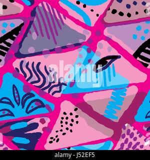 abstract tribal seamless pattern Stock Vector